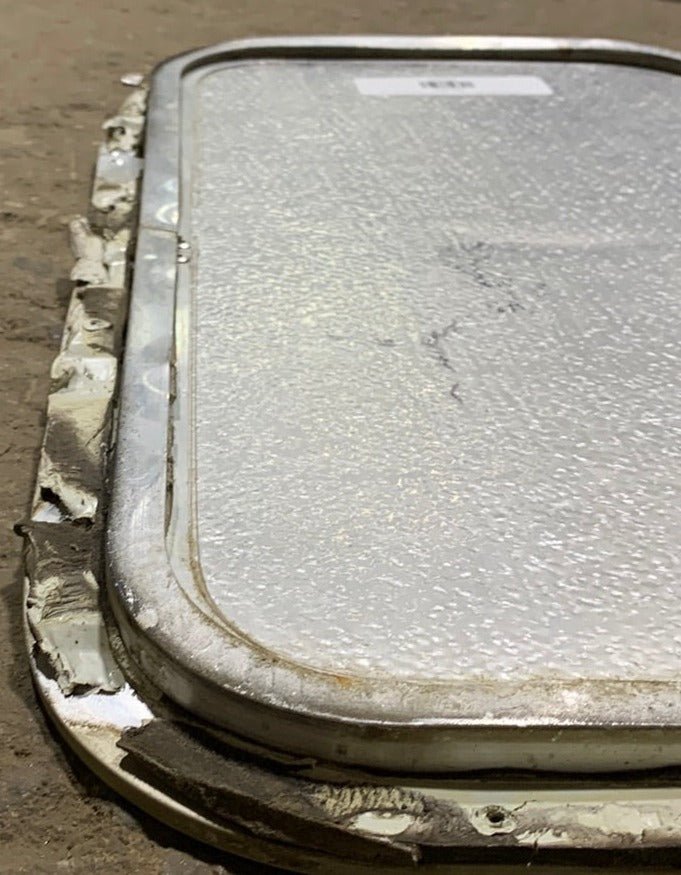 Used RV Radius Cargo / compartment Door 19 3/4 x 10 7/8