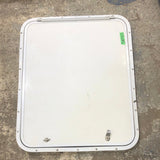 Used RV Radius Cargo / compartment Door 23 3/4 x 29 3/4