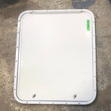 Used RV Radius Cargo / compartment Door 24 x 29 3/4