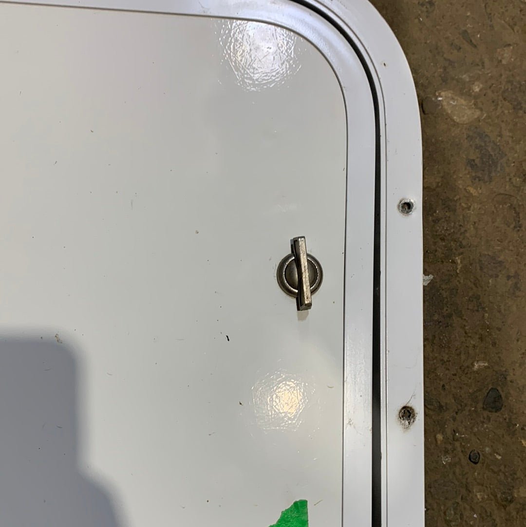 Used RV Radius Cargo / compartment Door 29 3/4