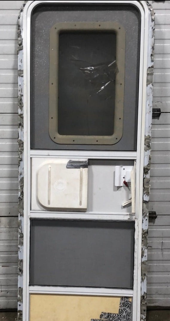 Used Rv Radius Entry Door 25 1/4 x 71 1/2 - Young Farts RV Parts