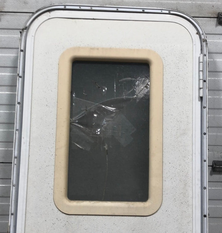 Used Rv Radius Entry Door 25 1/4 x 71 1/2 - Young Farts RV Parts