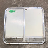 Used RV Radius Propane/ Battery Cargo / compartment Door 28 x 26