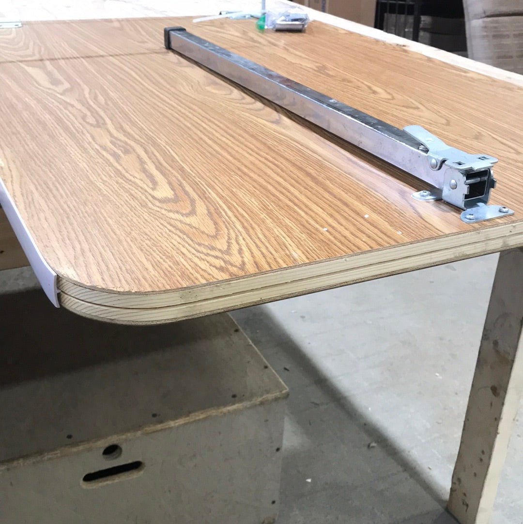 Used RV Wall Mount Table Top With Single Leg 39 1/2