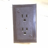 Used RV WDR 15A - 125 Volt Wall Receptacle / Outlet - Brown