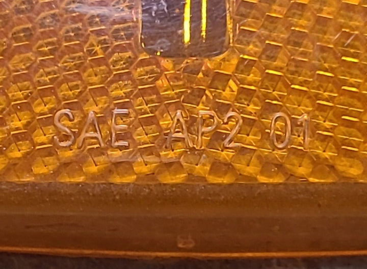 Used SAE AP2 01 Replacement Lens for Marker Lights - Amber - Young Farts RV Parts