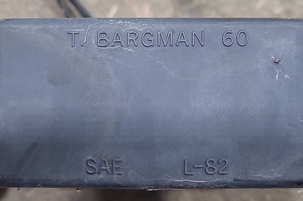 Used SAE L 82 | Bargman 60 series DOT license plate light | Black - Young Farts RV Parts