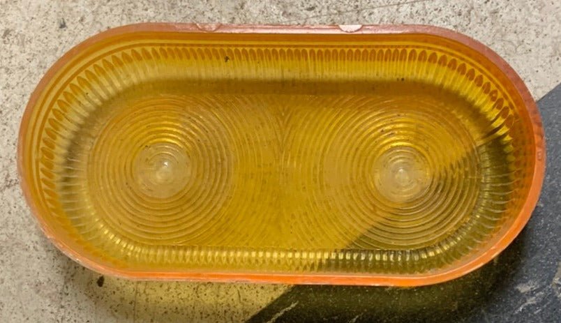 Used SAF-T-RAY 293 | SAE-P-64 Replacement Lens for Marker Light | Amber - Young Farts RV Parts
