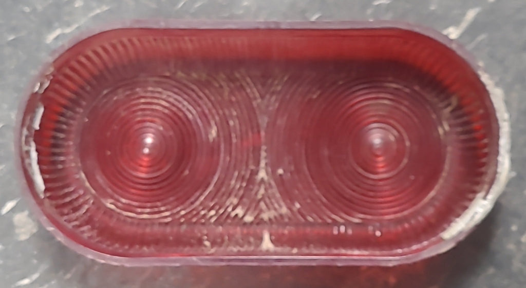 Used SAF-T-RAY 293 | SAE-P-64 Replacement Lens for Marker Light | Red - Young Farts RV Parts