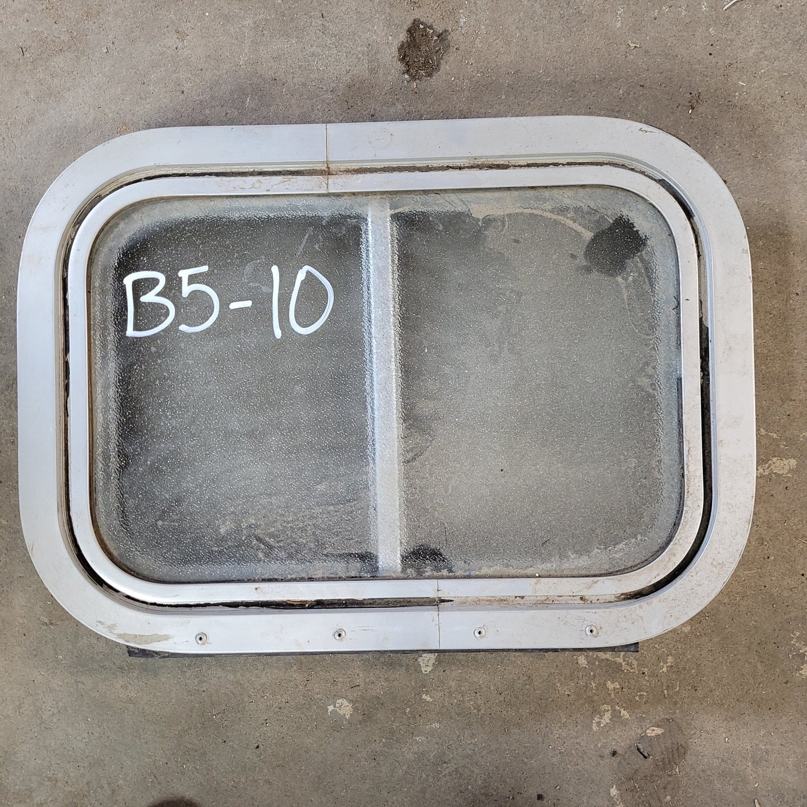 Used Silver Radius Opening Window : 13 X 11 3/4 X 2