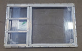 Used Silver Square Emergency Opening Window: 35 5/8