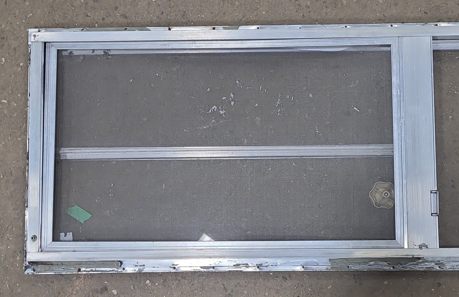 Used Silver Square Emergency Opening Window: 59 3/4