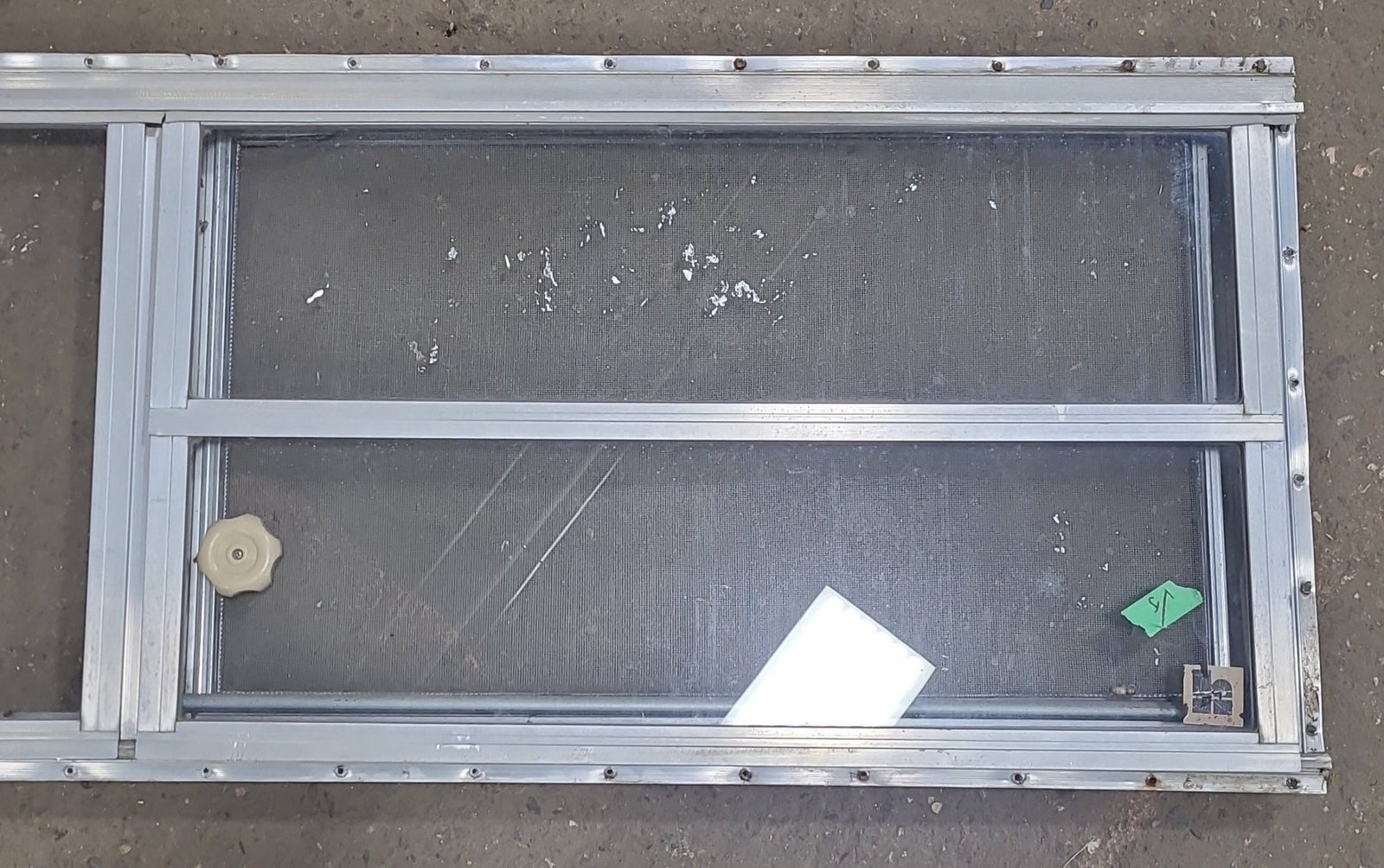 Used Silver Square Emergency Opening Window: 59 3/4
