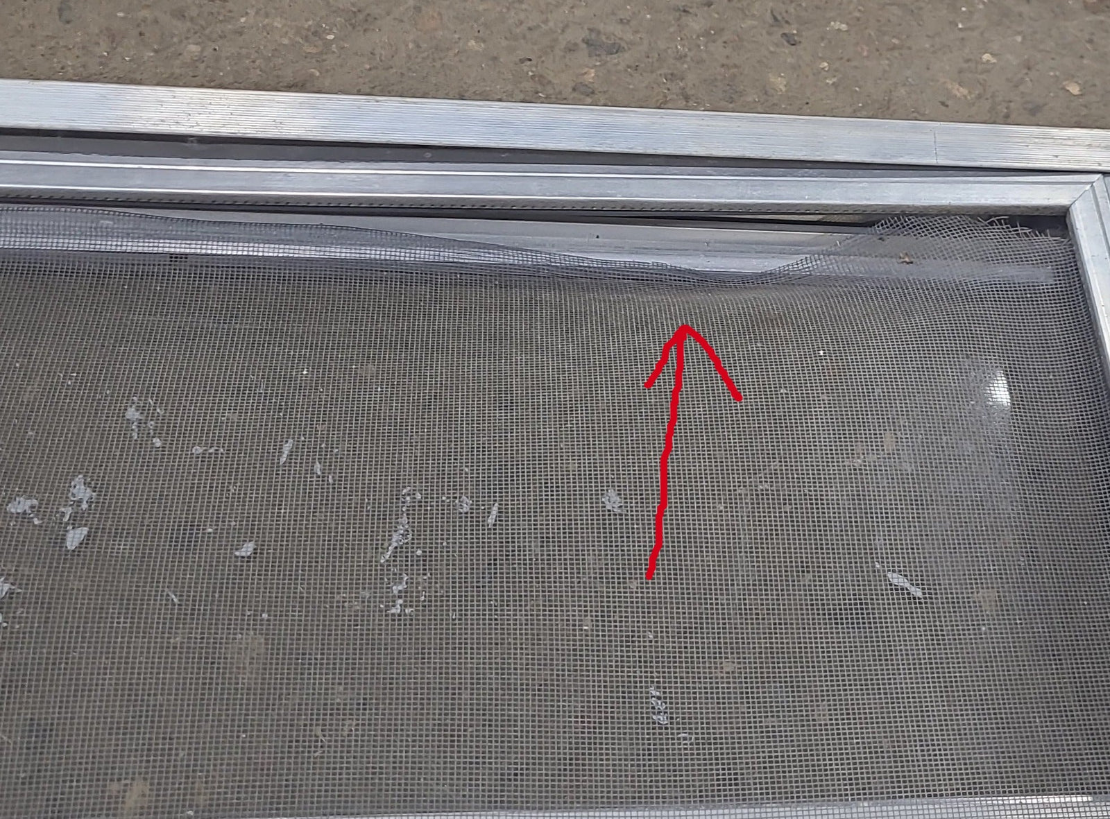 Used Silver Square Emergency Opening Window: 59 3/4