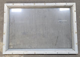 Used Silver Square Non-Opening Window: 22 5/8