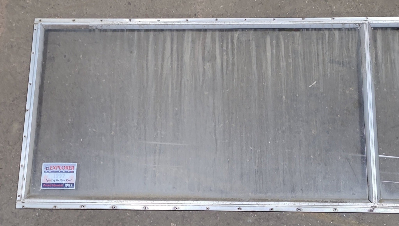 Used Silver Square Non Opening Window: 78 5/8