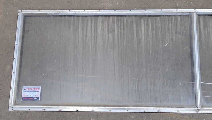 Used Silver Square Non Opening Window: 78 5/8" X 21 3/4" X 3/4" D - Young Farts RV Parts