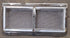 Used Silver Square Opening Window: 13 3/4" W x 6" H x 7/8" D - Young Farts RV Parts