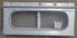 Used Silver Square Opening Window: 14 1/4" W x 6" H x 1 1/2" D - Young Farts RV Parts
