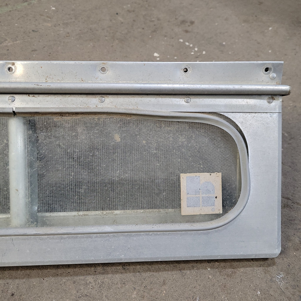 Used Silver Square Opening Window : 17" X 6" X 7/8" D - Young Farts RV Parts