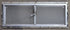 Used Silver Square Opening Window: 24" W x 8 1/2" H x 3/4" D - Young Farts RV Parts