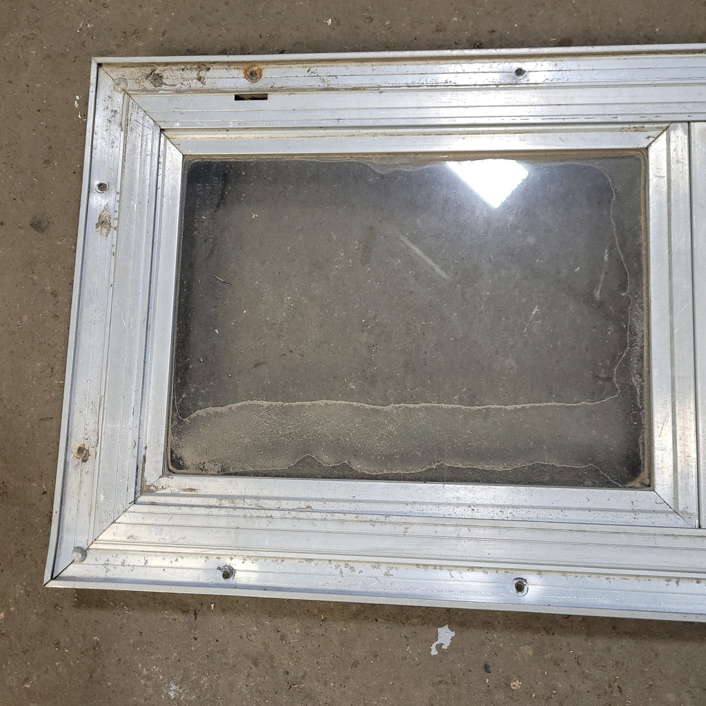Used Silver Square Opening Window: 24" X 10" X 7/8" D - Young Farts RV Parts