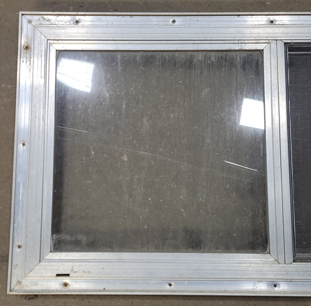 Used Silver Square Opening Window: 29 5/8" X 16" X 1" D - Young Farts RV Parts