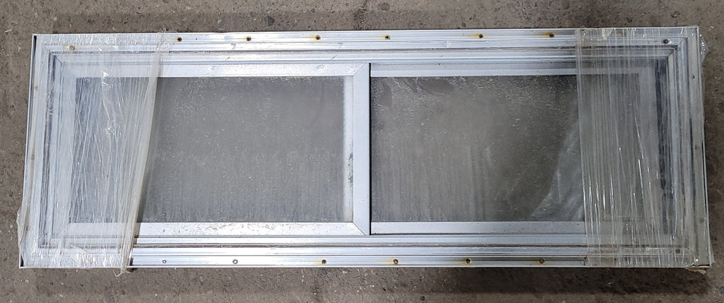 Used Silver Square Opening Window: 36" X 11 1/2" X 1 1/4" D - Young Farts RV Parts