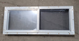 Used Silver Square Opening Window: 39 1/2