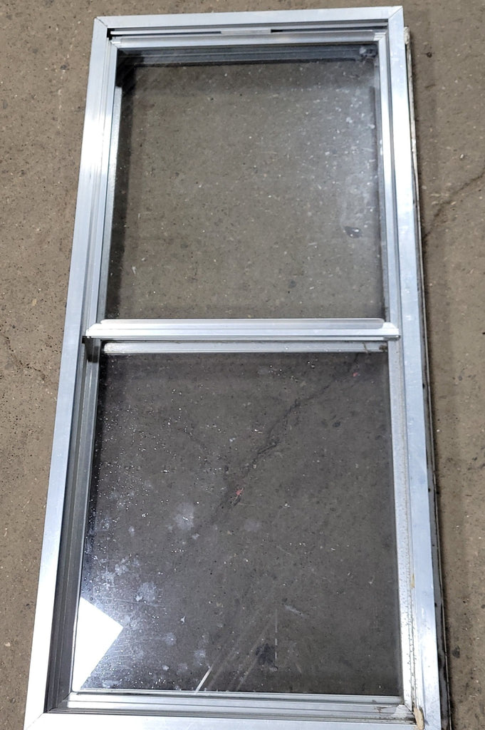 Used Silver Square Opening Window: 43" X 20 1/8" X 2 3/4" D - Young Farts RV Parts