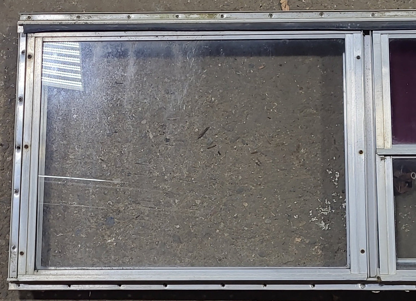Used Silver Square Opening Window: 47 3/4