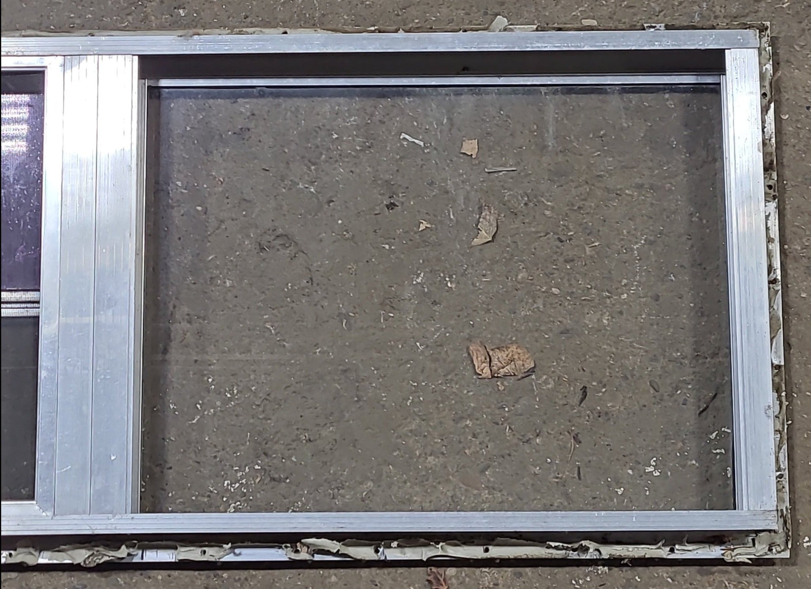 Used Silver Square Opening Window: 47 3/4