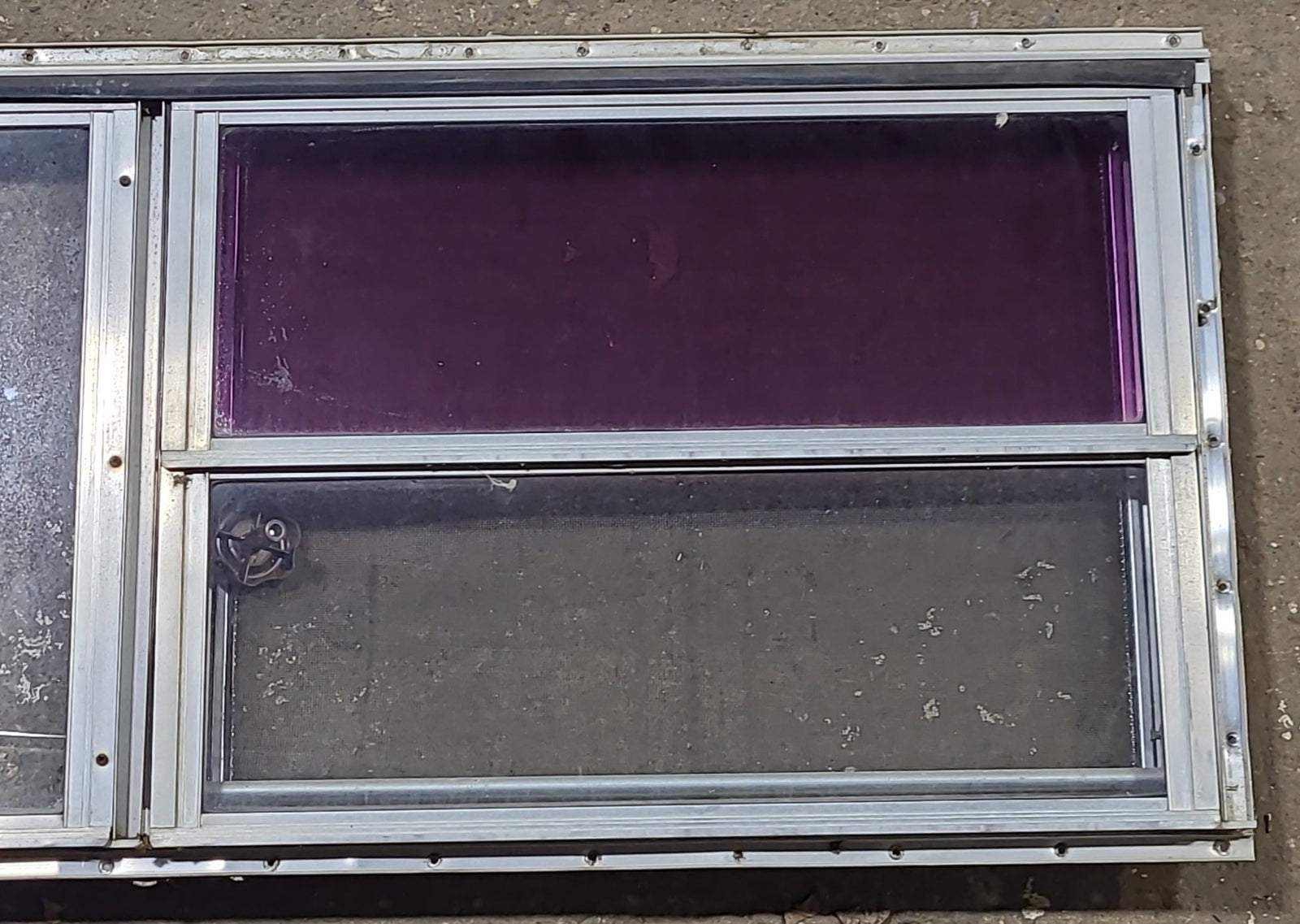 Used Silver Square Opening Window: 47 3/4