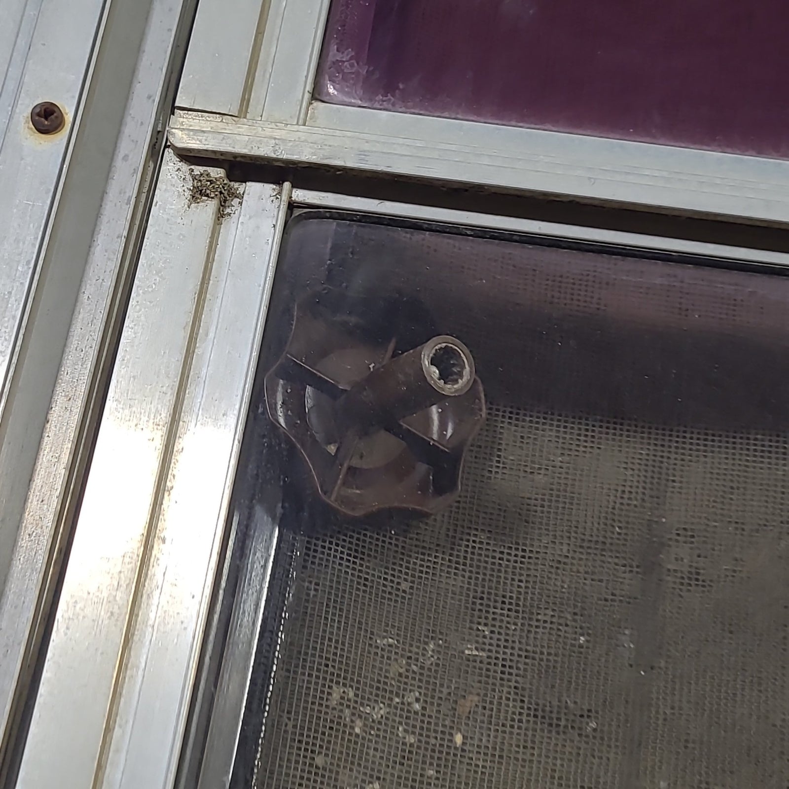 Used Silver Square Opening Window: 47 3/4