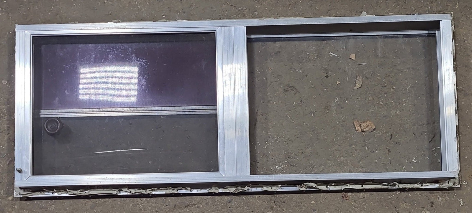 Used Silver Square Opening Window: 47 3/4