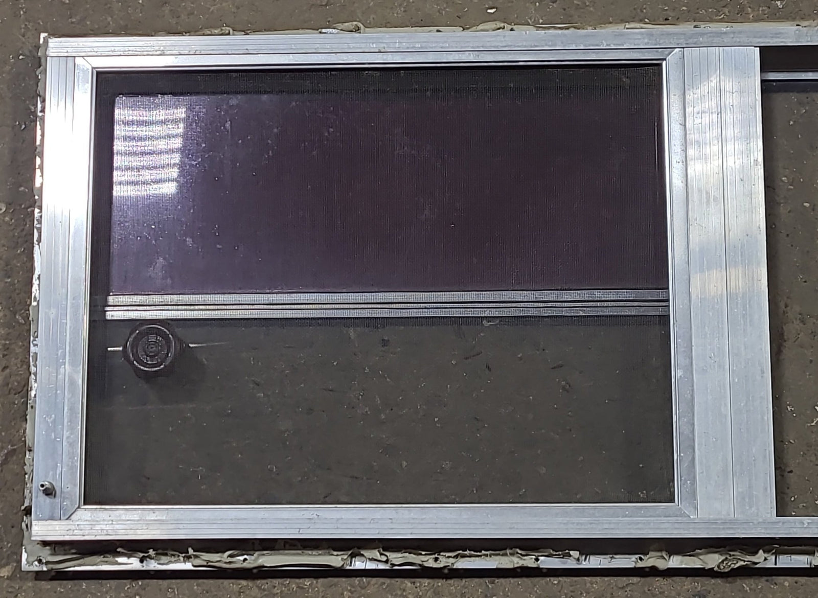 Used Silver Square Opening Window: 47 3/4