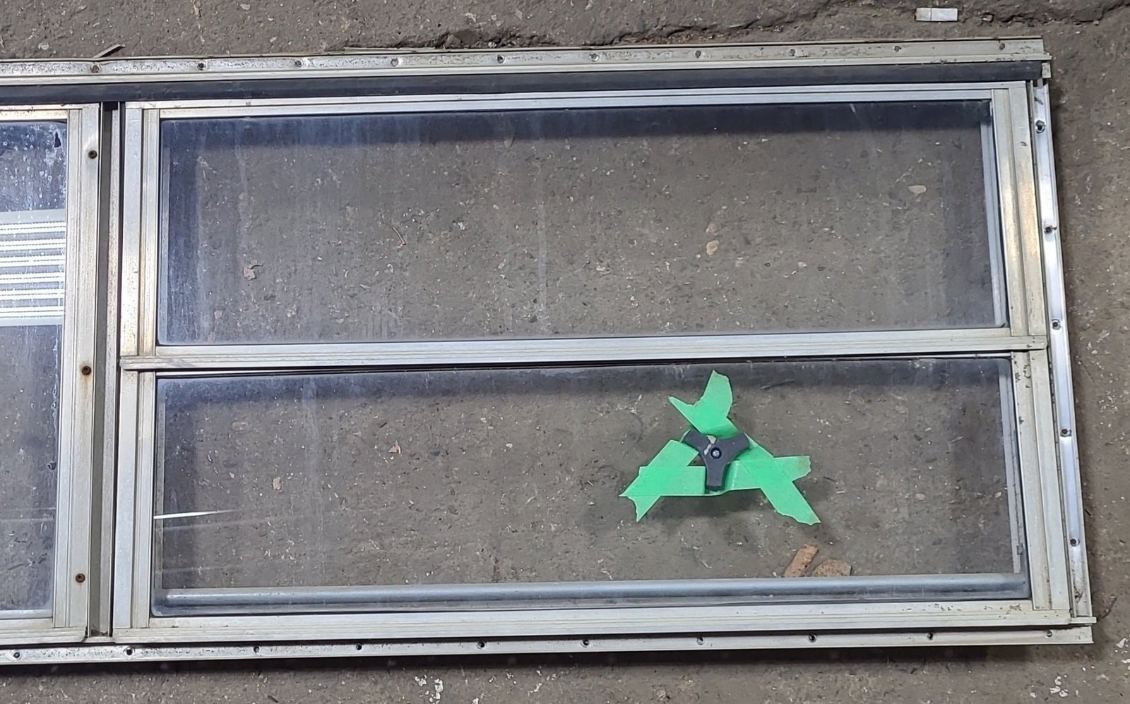 Used Silver Square Opening Window: 59 3/4