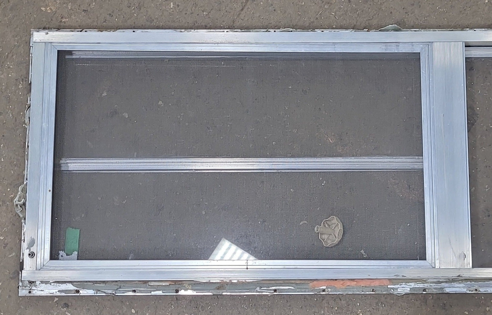 Used Silver Square Opening Window: 59 3/4