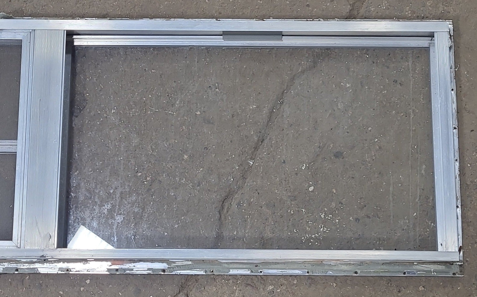 Used Silver Square Opening Window: 59 3/4