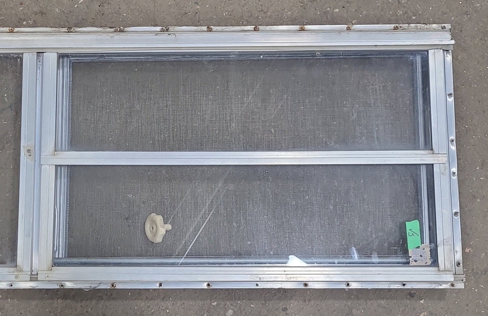 Used Silver Square Opening Window: 59 3/4
