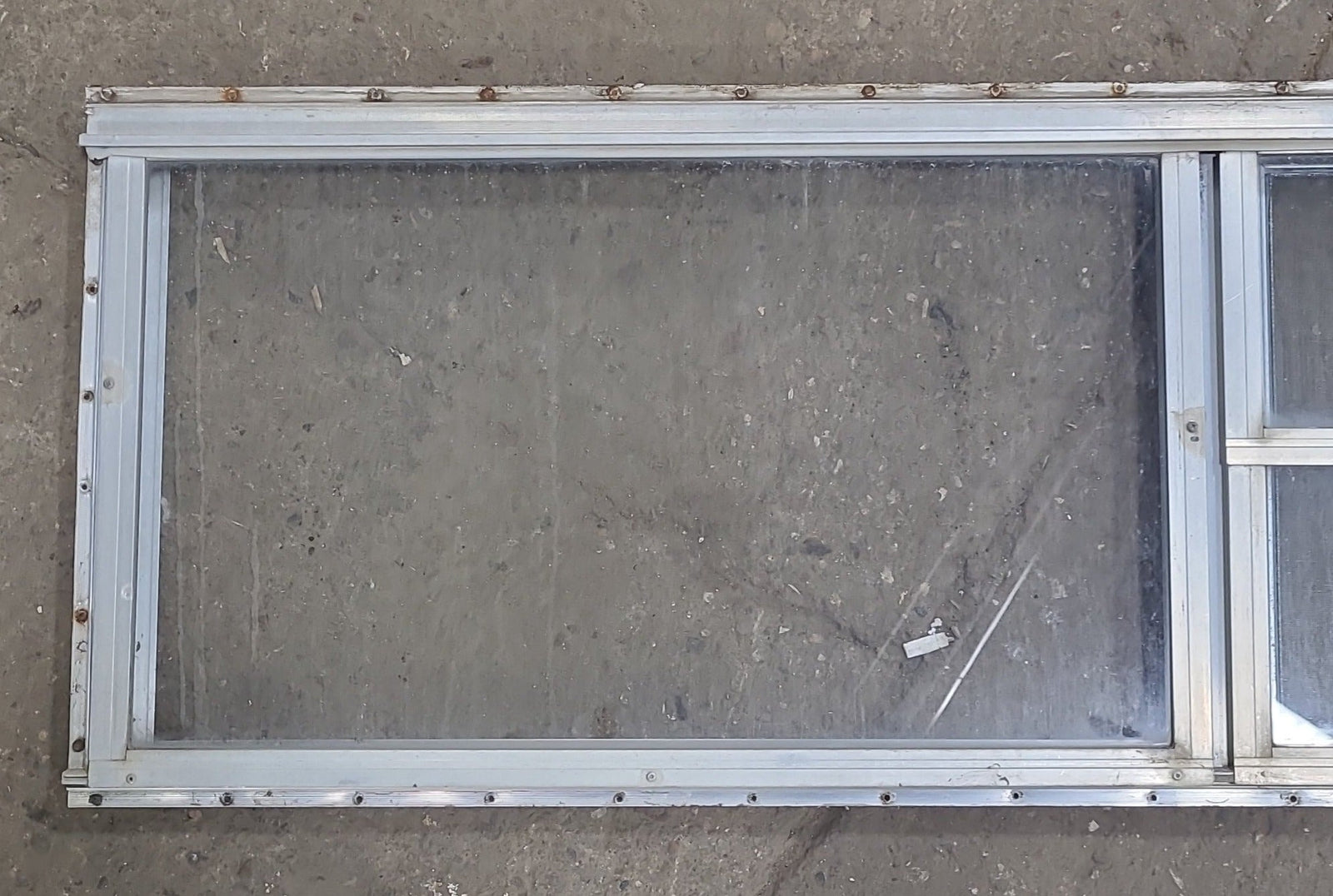 Used Silver Square Opening Window: 59 3/4