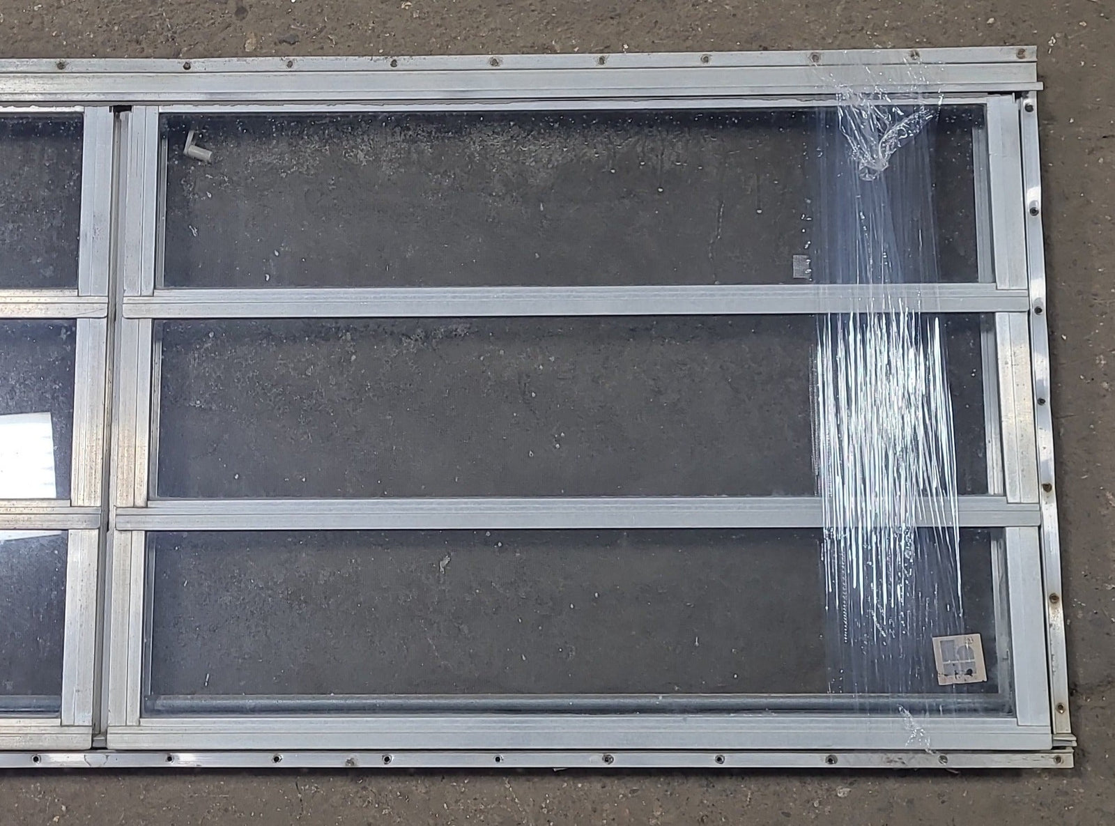 Used Silver Square Opening Window: 59 3/4