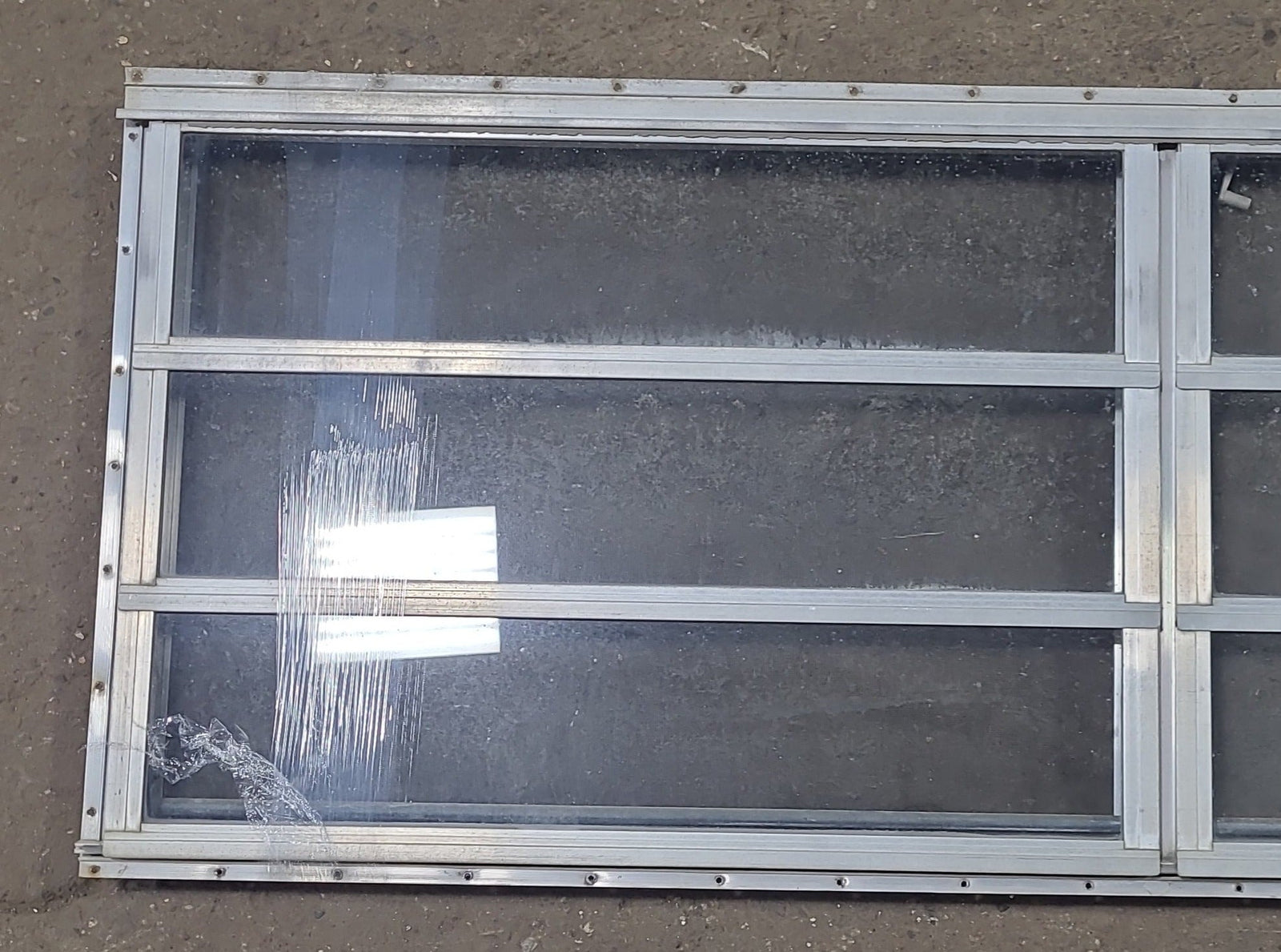 Used Silver Square Opening Window: 59 3/4
