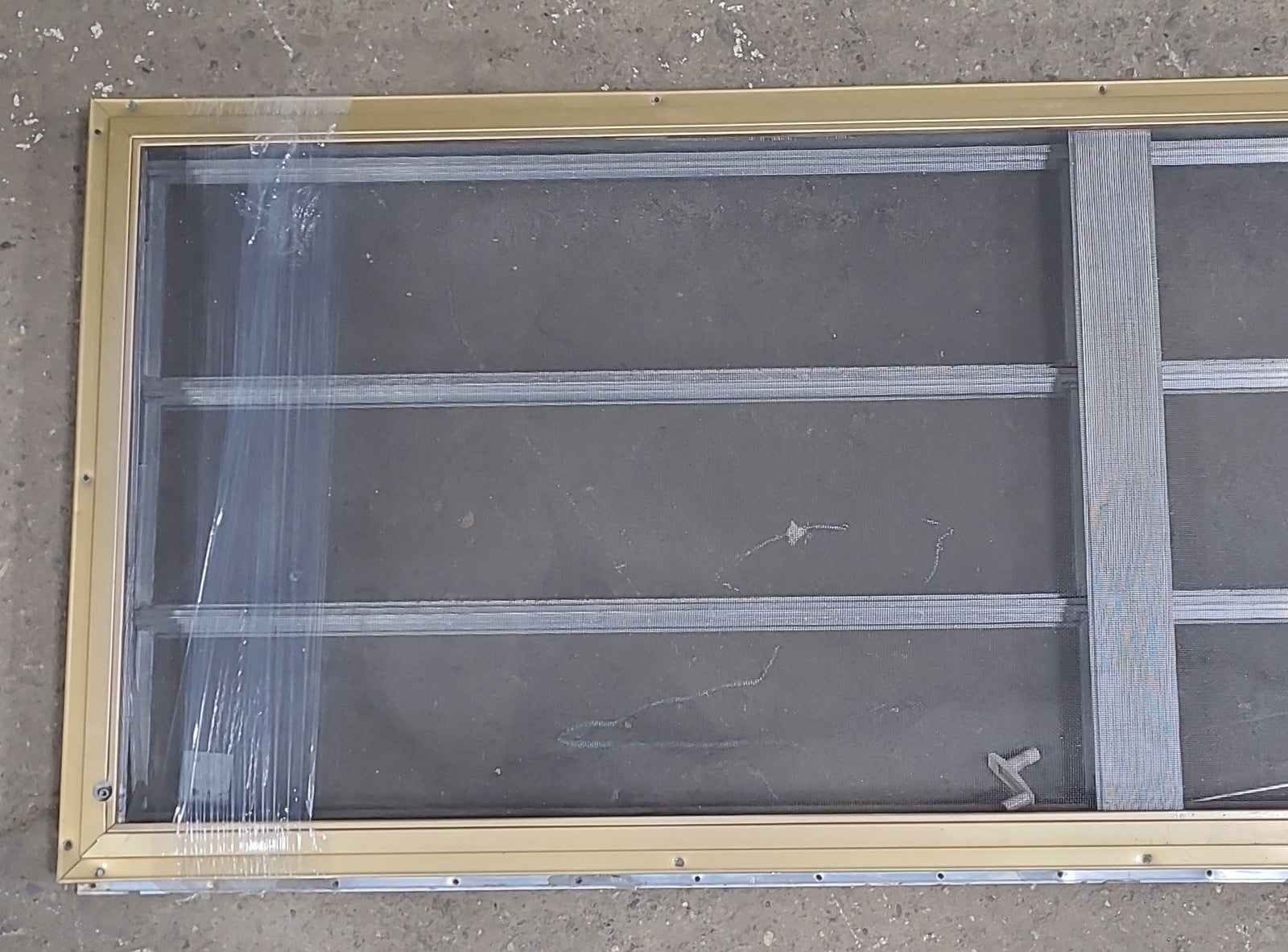 Used Silver Square Opening Window: 59 3/4