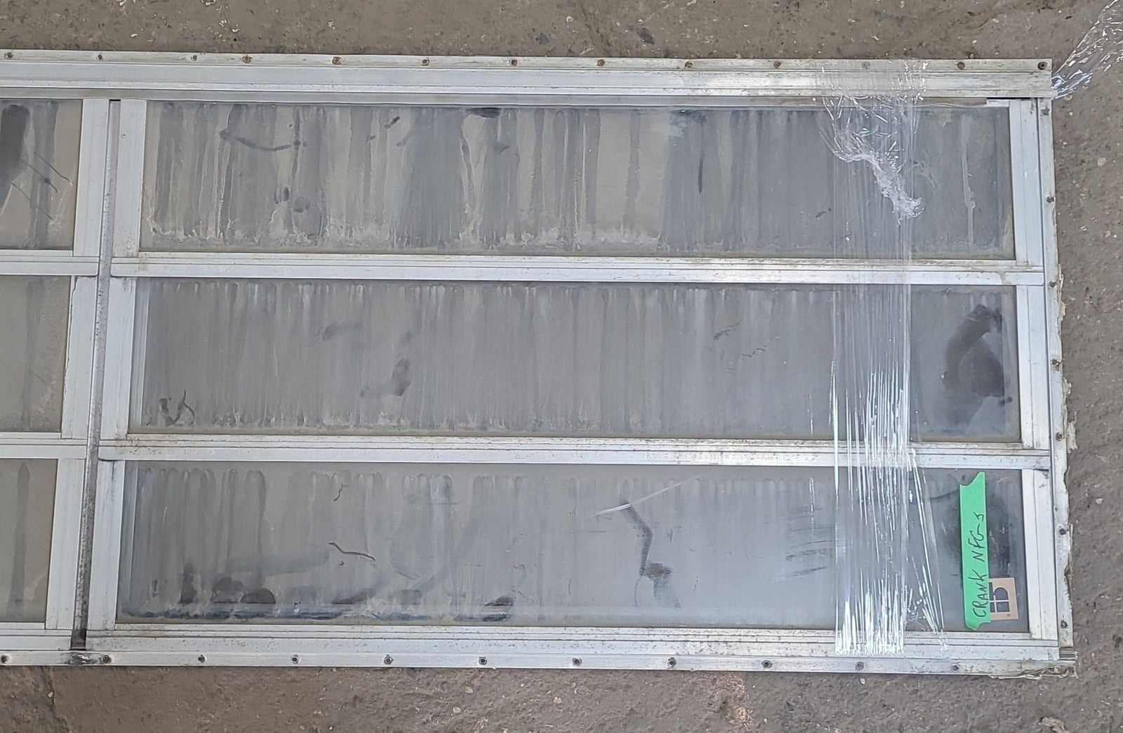 Used Silver Square Opening Window: 71 3/4