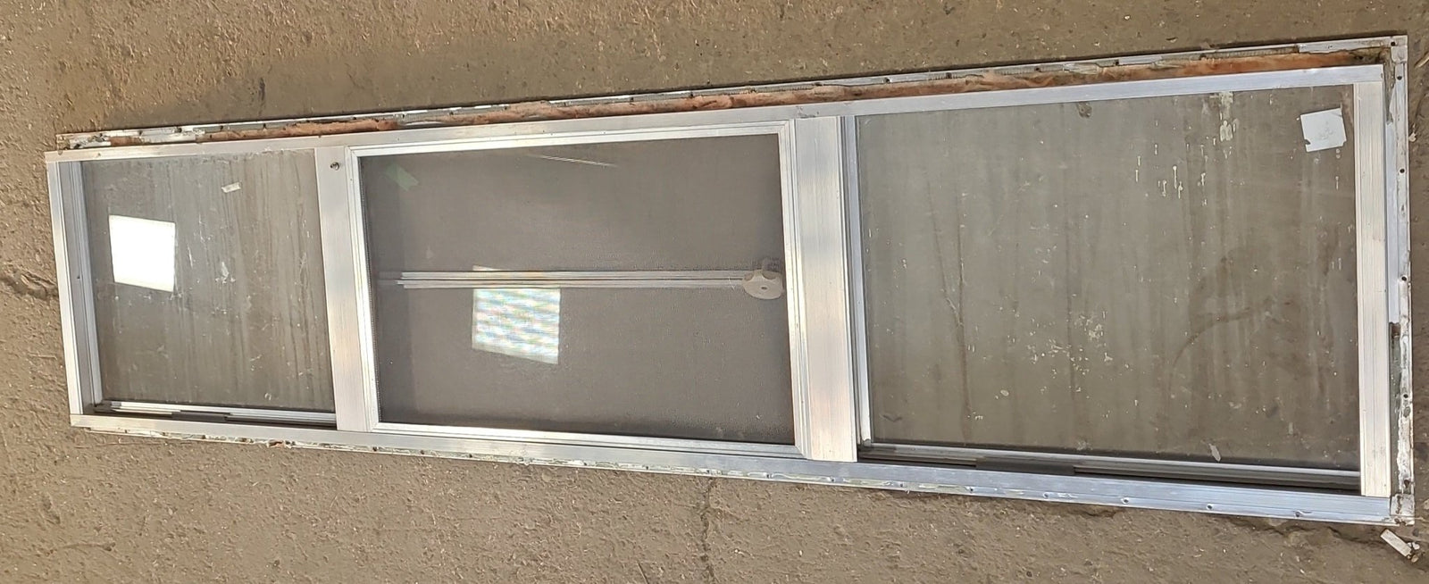 Used Silver Square Opening Window: 77 3/4