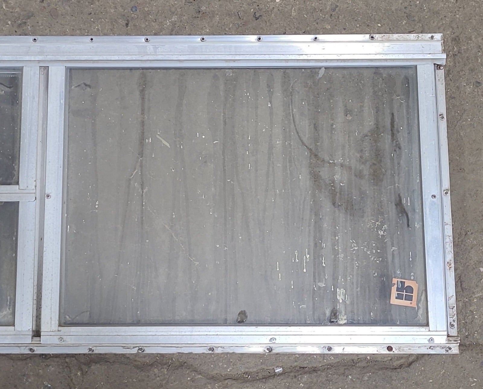 Used Silver Square Opening Window: 77 3/4