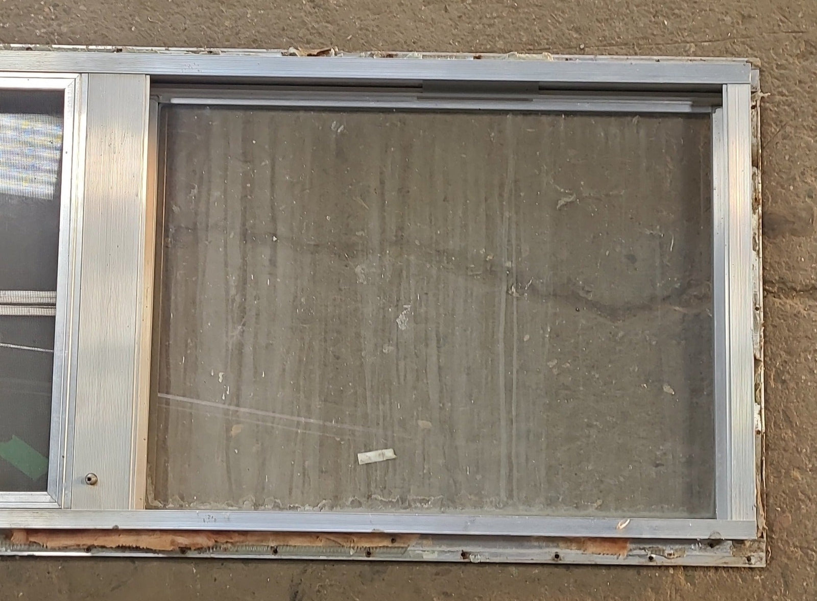 Used Silver Square Opening Window: 77 3/4