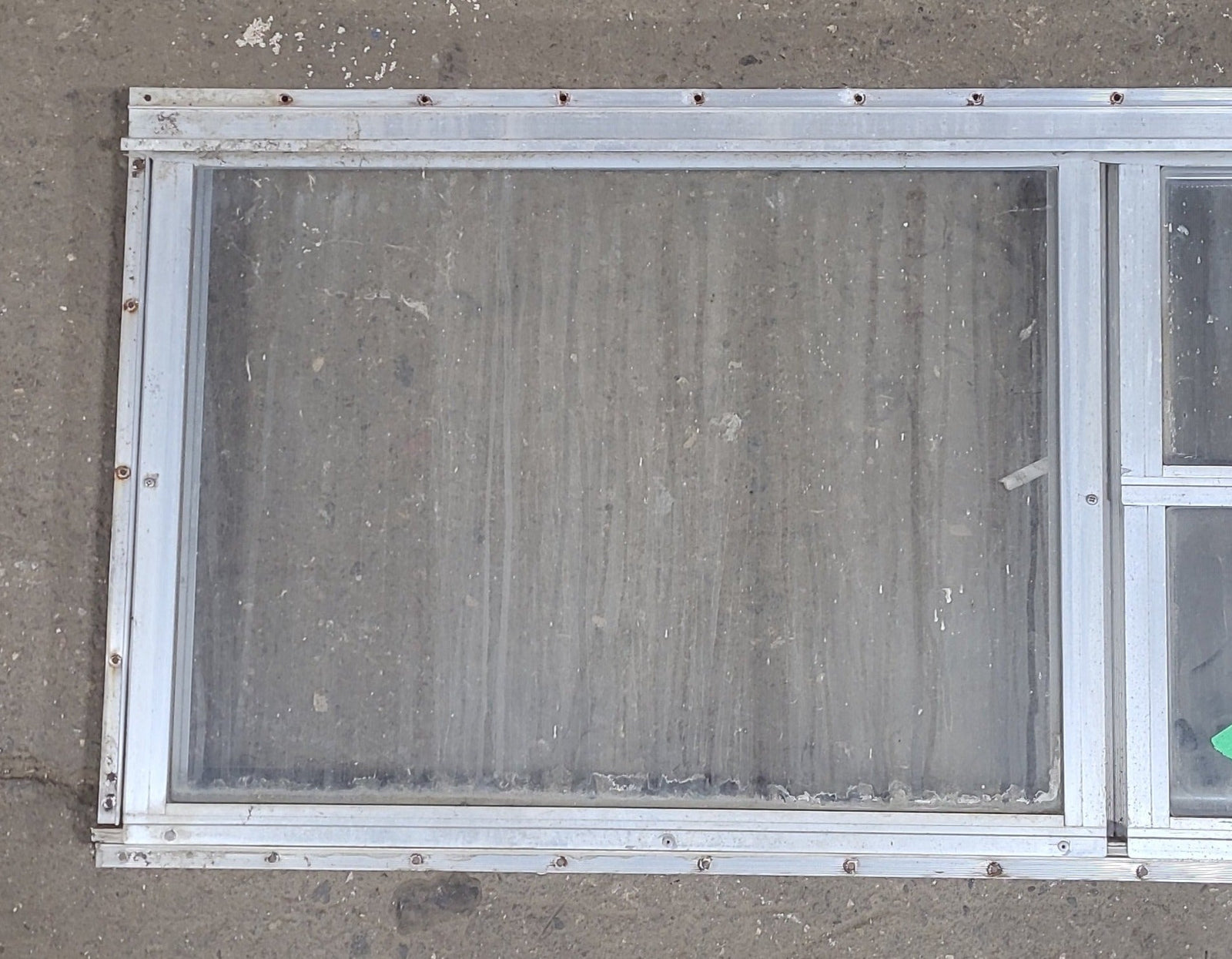 Used Silver Square Opening Window: 77 3/4