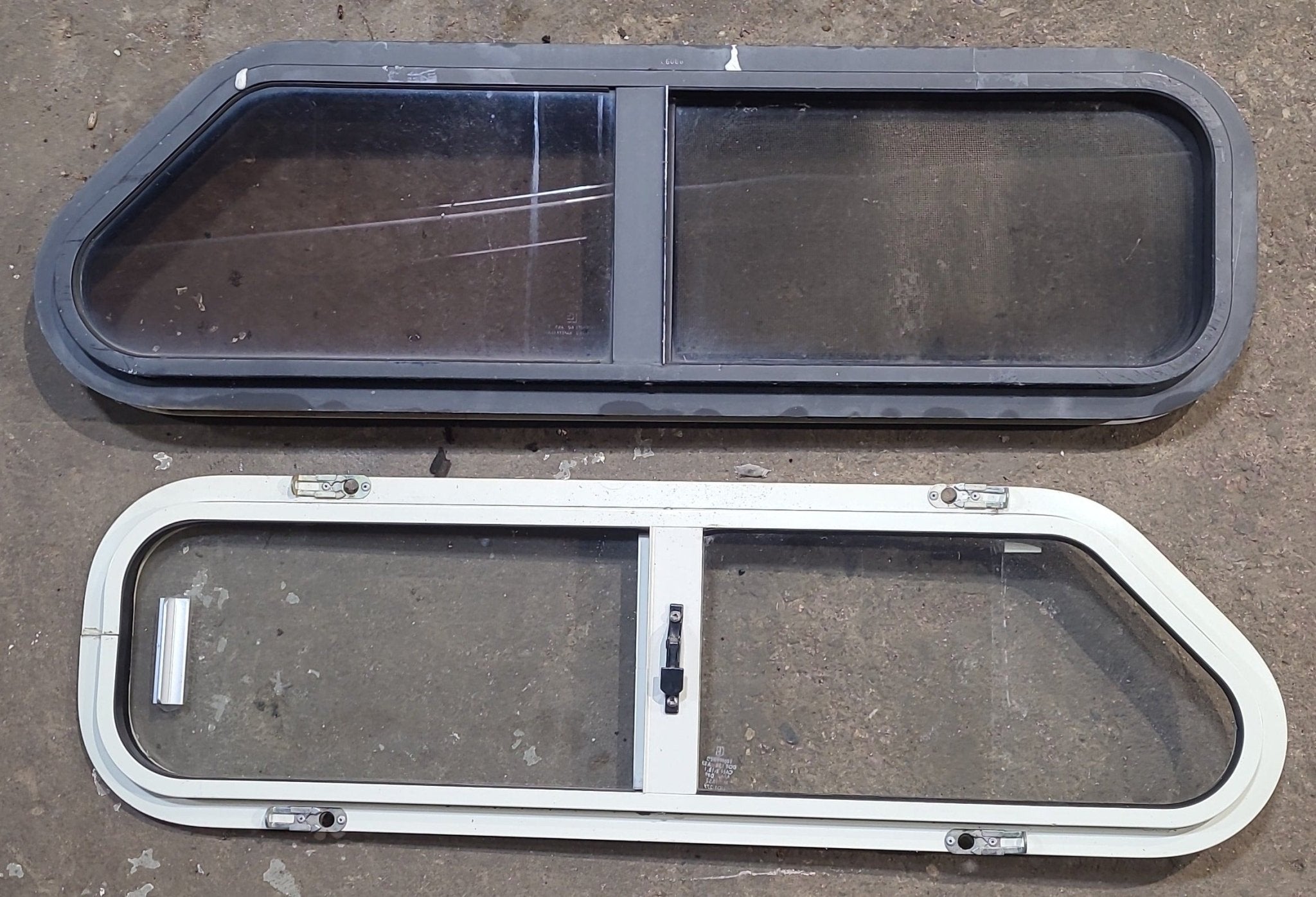 Buy Used Slanted Black Radius Opening Window : 32